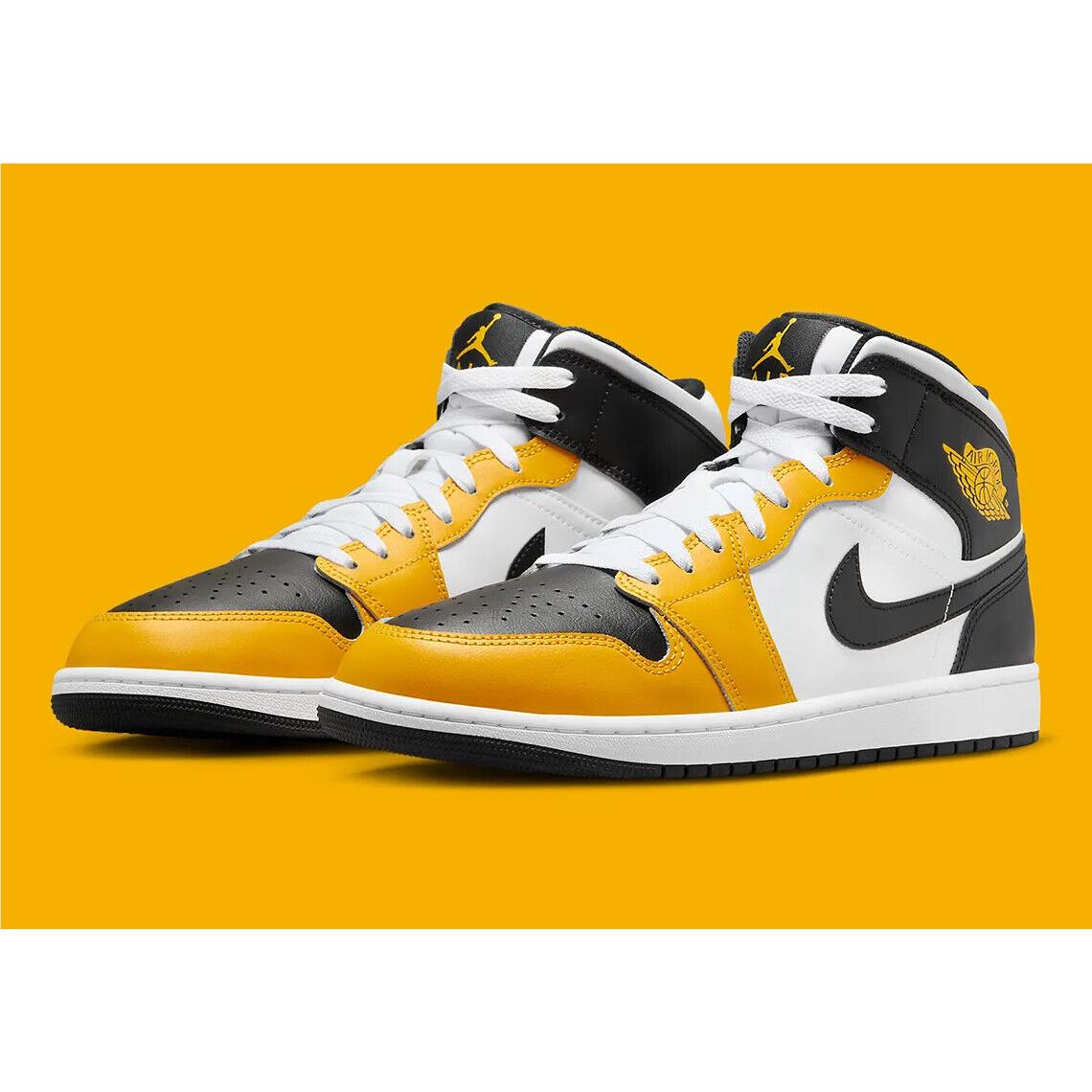 Nike Air Jordan 1 Mid Yellow Ochre white yellow Ochre black Men s Shoe SporTipTop