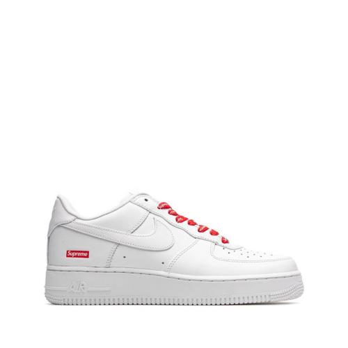 Nike X Supreme Air Force 1 Low Mini Box Logo White Sneakers