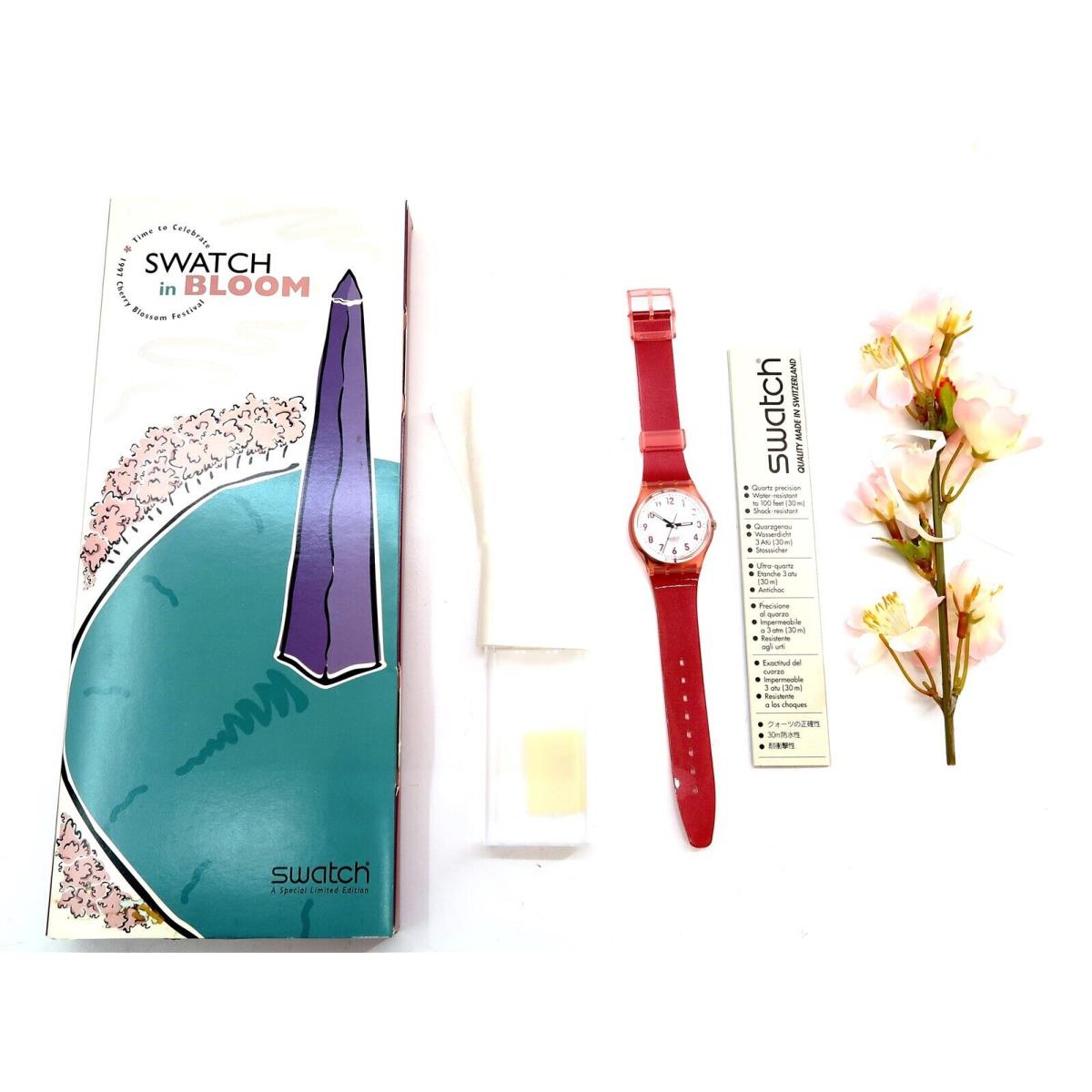 Swatch IN Bloom Watch RN130 1995 Special Edition Set 270 of 500 Made Nos