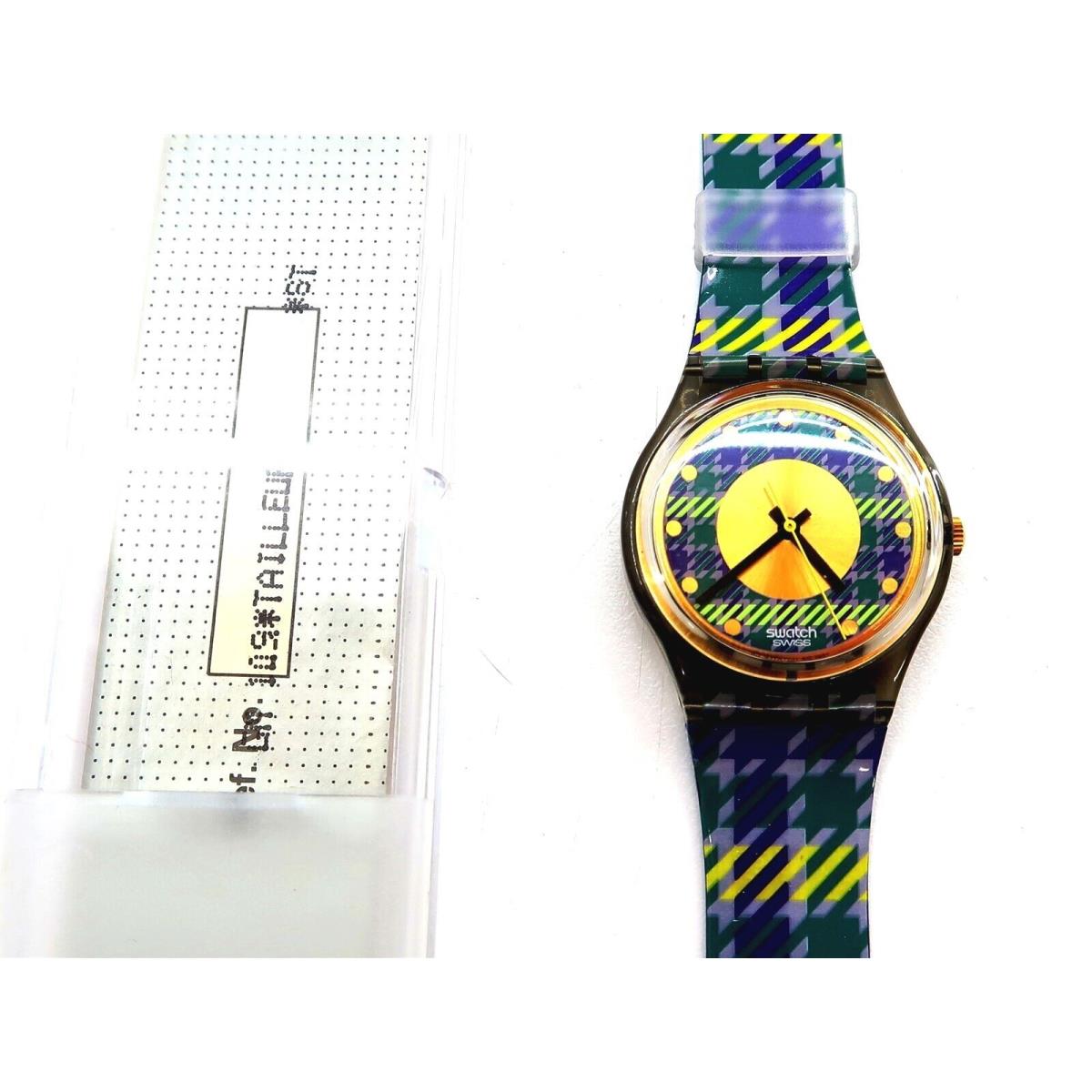 Swatch Watch Tailleur GM109 1992 with Case and Papers by Gabriella Giandelli