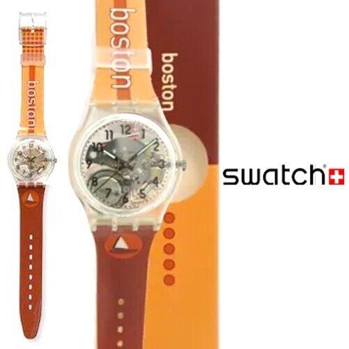 Mint Rare 1998 Swatch Destination Boston Collectors Watch GK209G Vintage