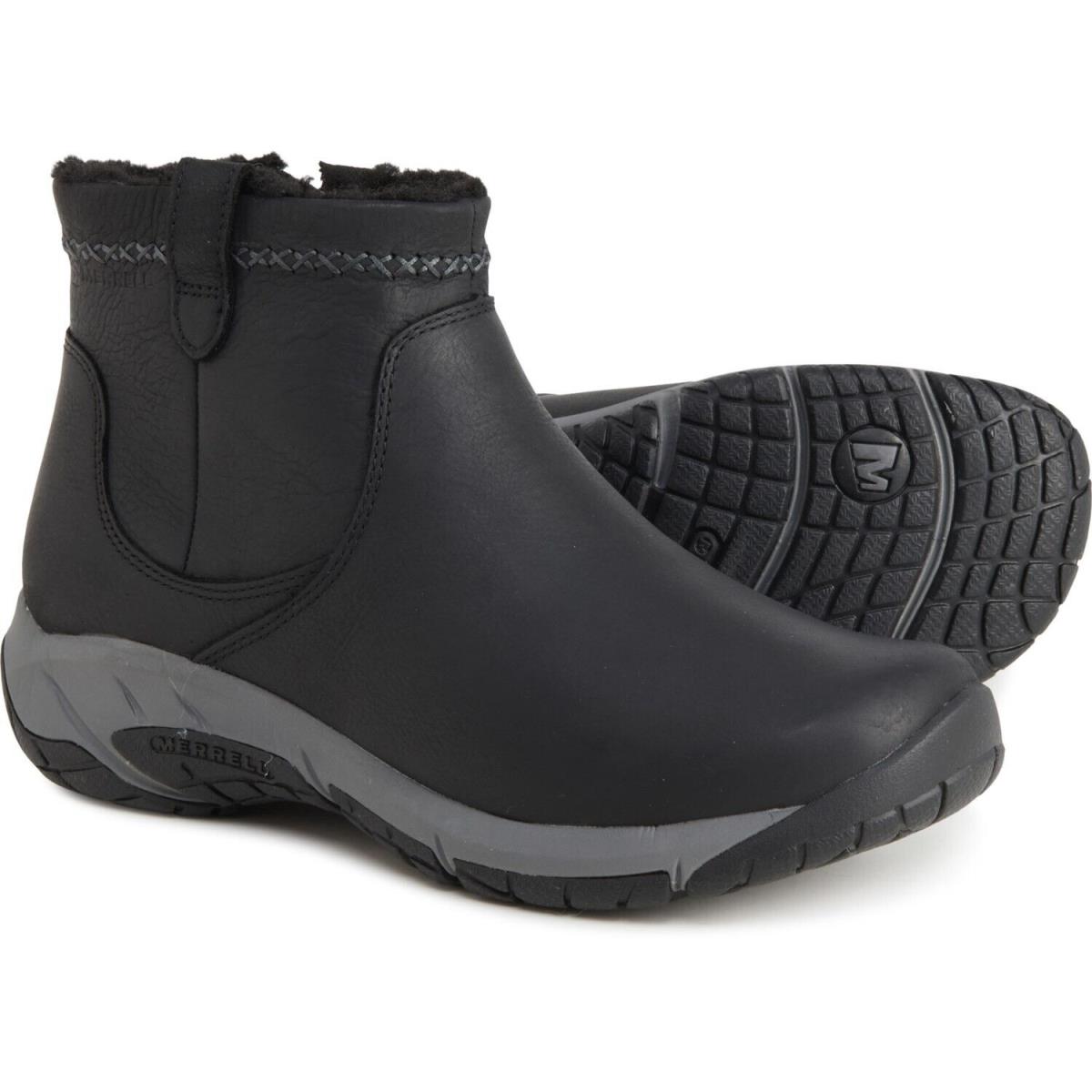 Merrell Women`s Encore 4 Polar Bluff Zip Boots Winter Shoes Wide