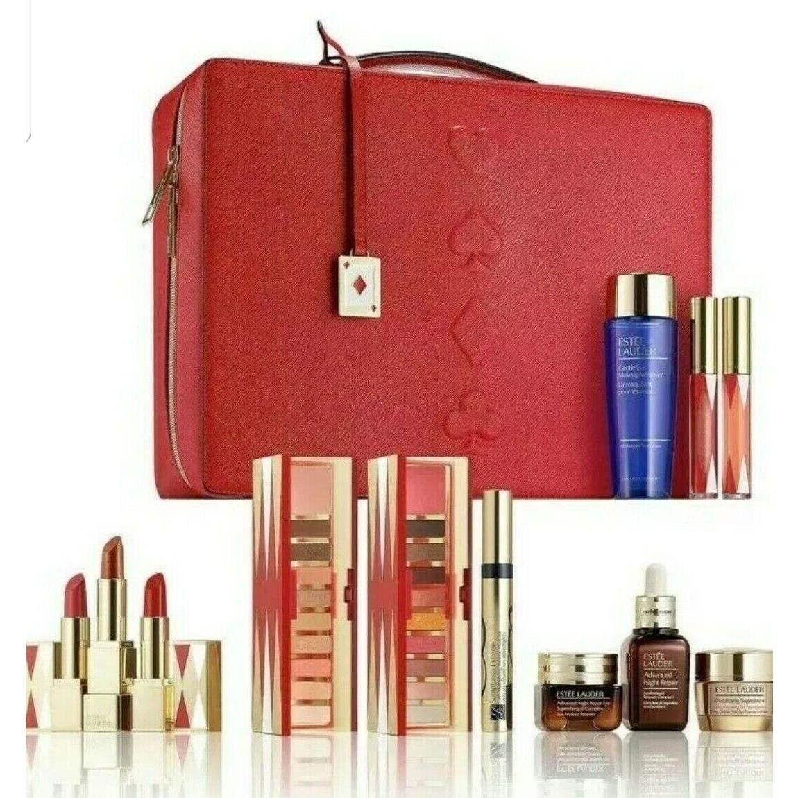 Estee Lauder Blockbuster Holiday Make Up Gift Set w Train Case