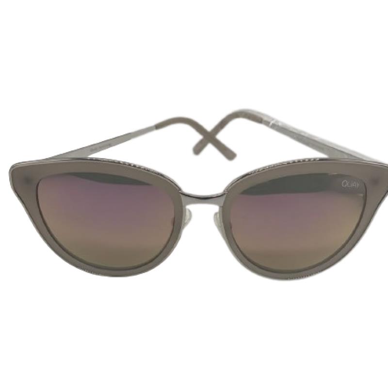 Quay Australia Every Little Thing Sunglasses - Silver/pink - Frame: Silver/Pink, Lens: