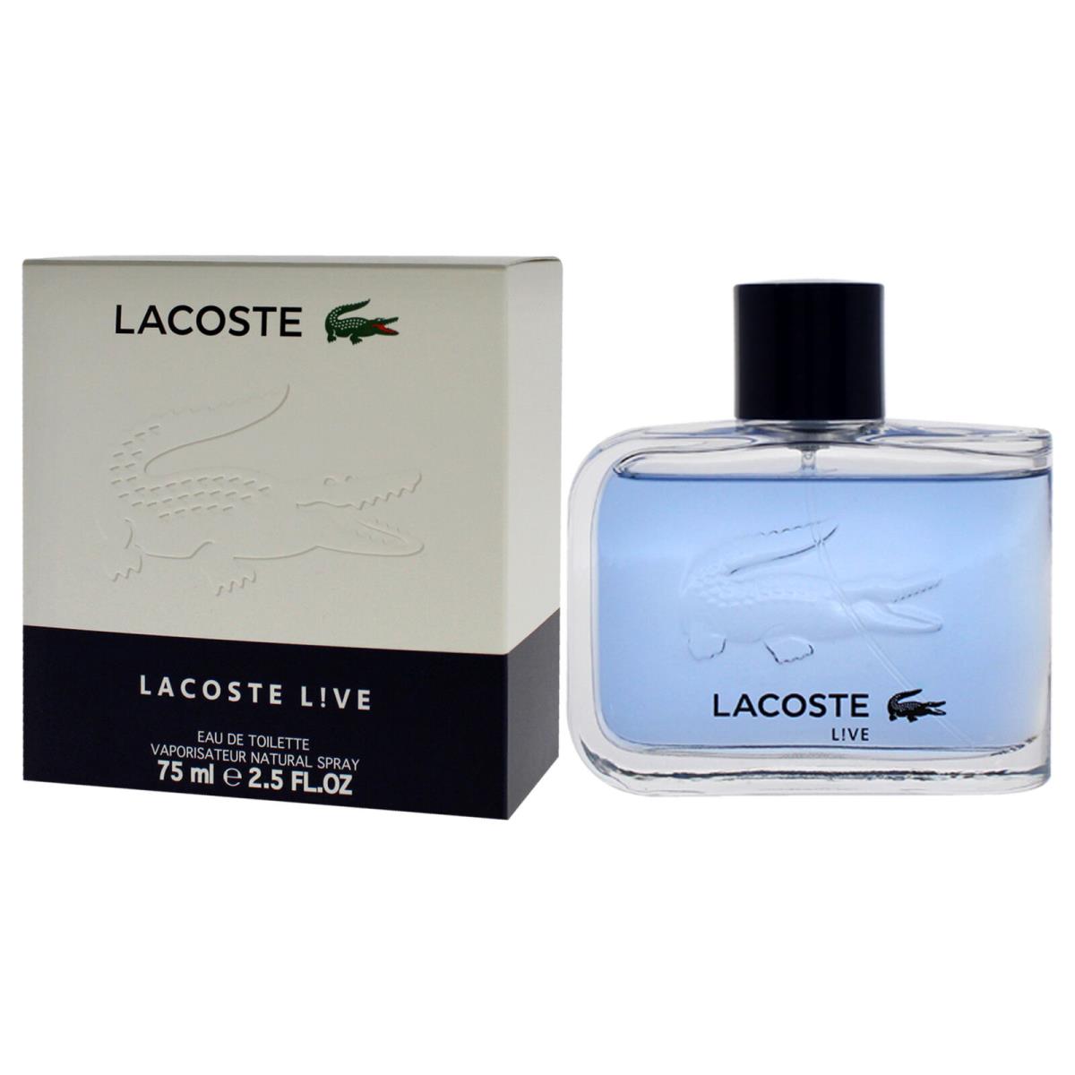 Lacoste Live by Lacoste For Men - 2.5 oz Edt Spray