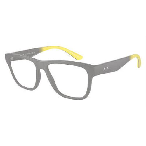 Armani Exchange AX3105 Eyeglasses Matte Gray/gray Gradient Yellow