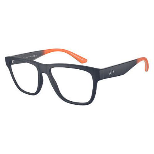Armani Exchange AX3105F Eyeglasses Matte Blue/blue Gradient Orange