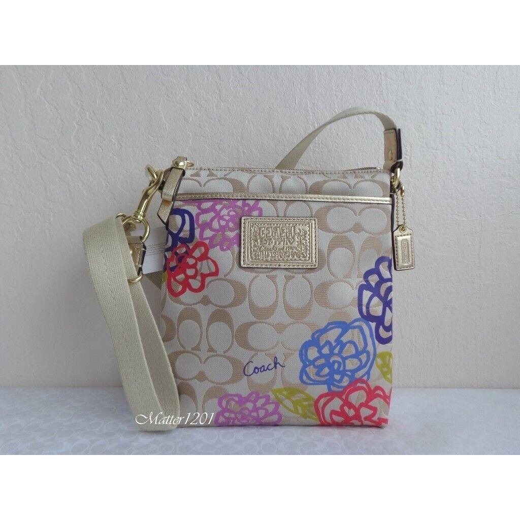 Coach F48335 Daisy Signature Swingpack Crossbody Bag Multicolor