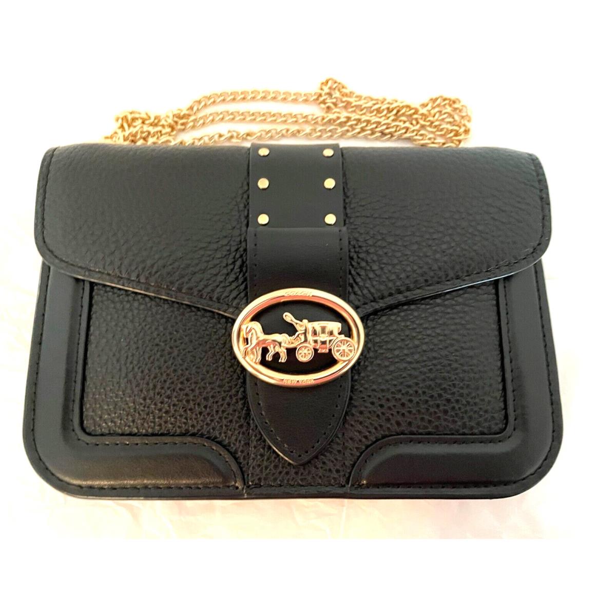 Coach Georgie Crossbody with Rivets 6925 Black