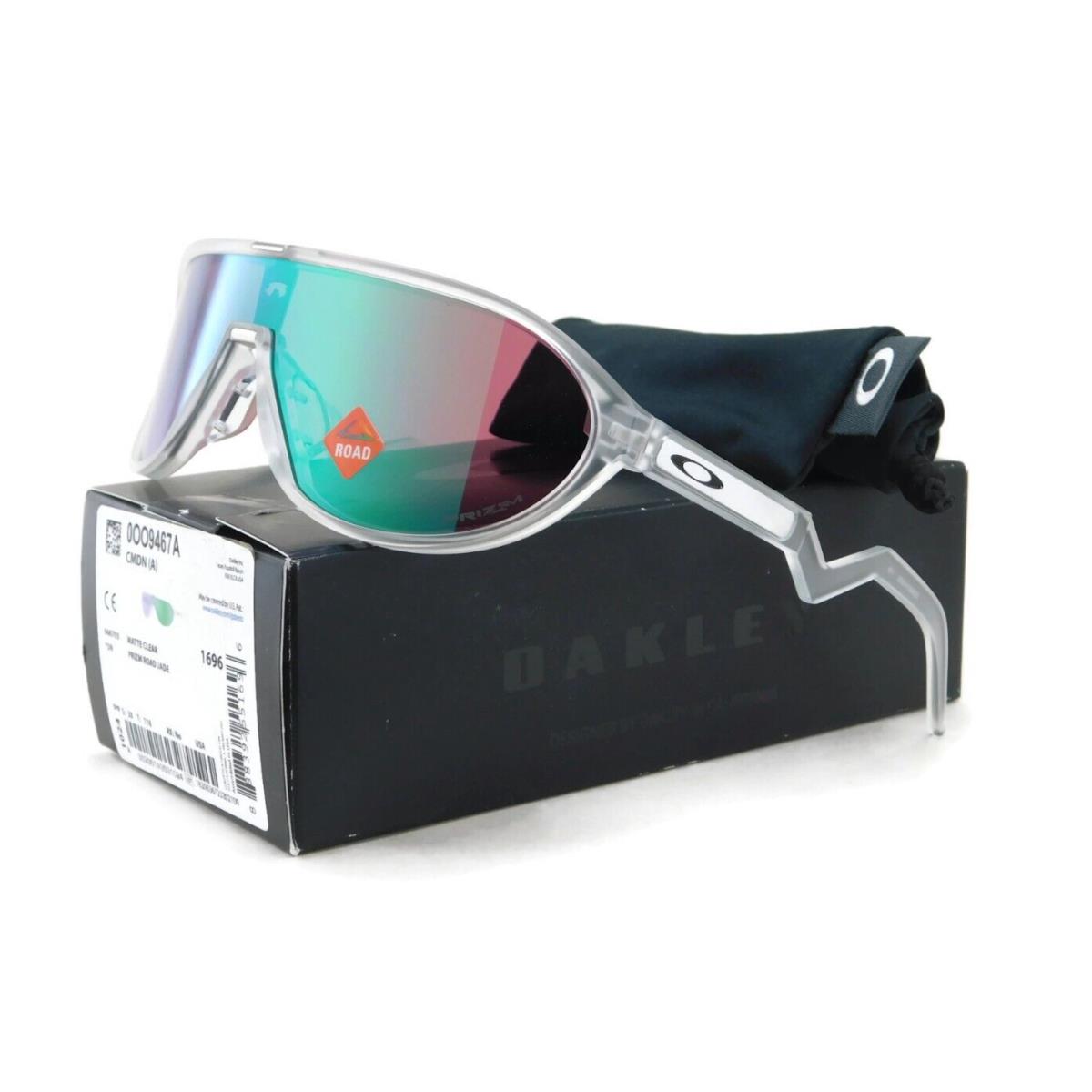 Oakley Commander Sunglasses 9467A 03 - Matte Clear / Prizm Road Jade Lens