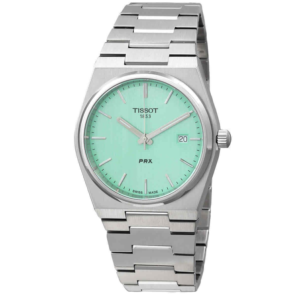 Tissot Prx Quartz Light Green Dial Men`s Watch T137.410.11.091.01