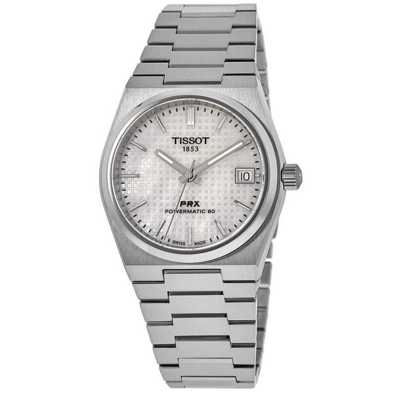 Tissot Prx Powermatic 80 White Dial Steel Women`s Watch T137.207.11.111.00