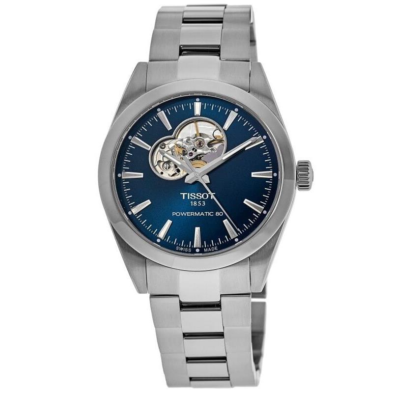 Tissot Gentleman Open Heart Automatic Blue Men`s Watch T127.407.11.041.01