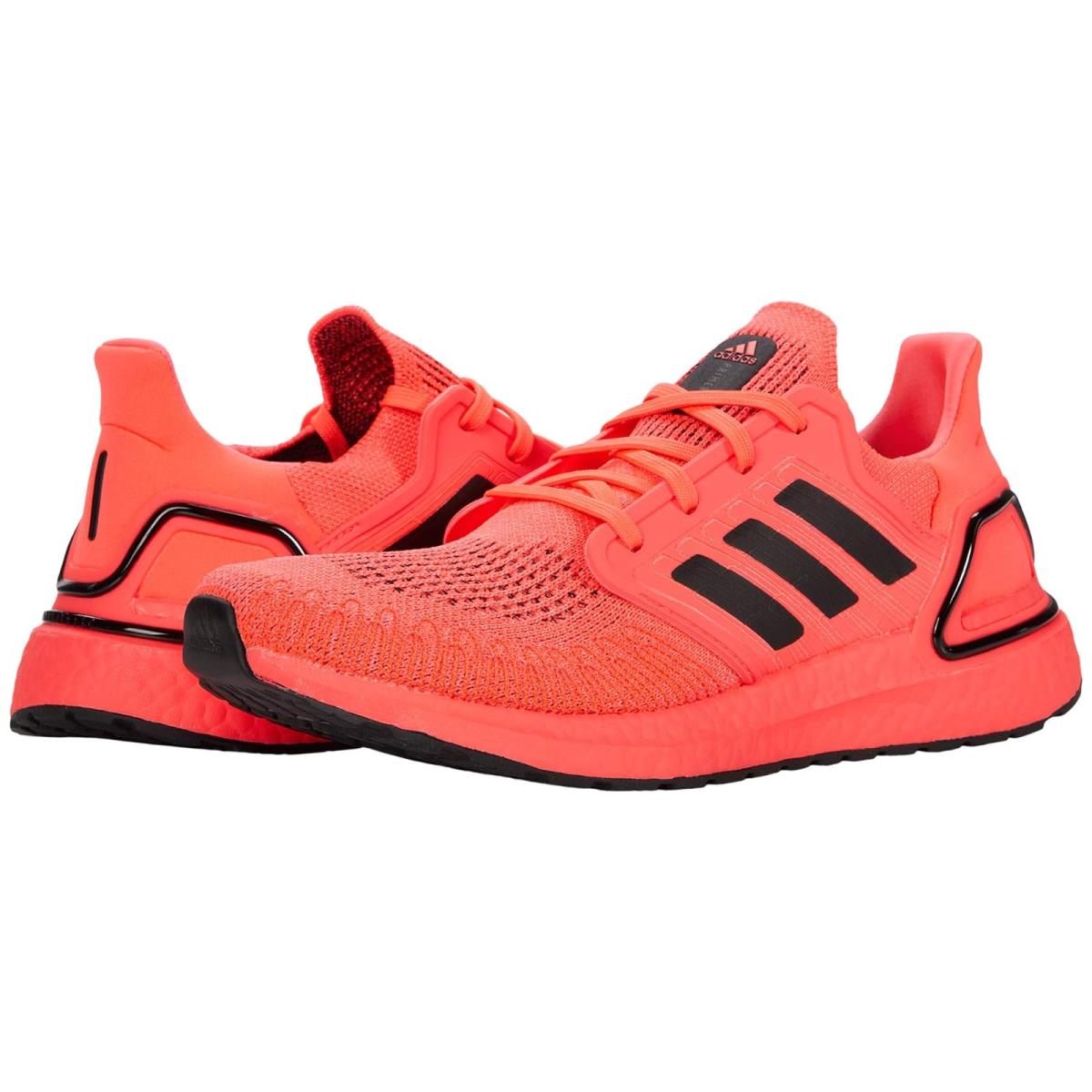 Man`s Sneakers Athletic Shoes Adidas Running Ultraboost 20 Signal Pink/Core Black/Signal Pink