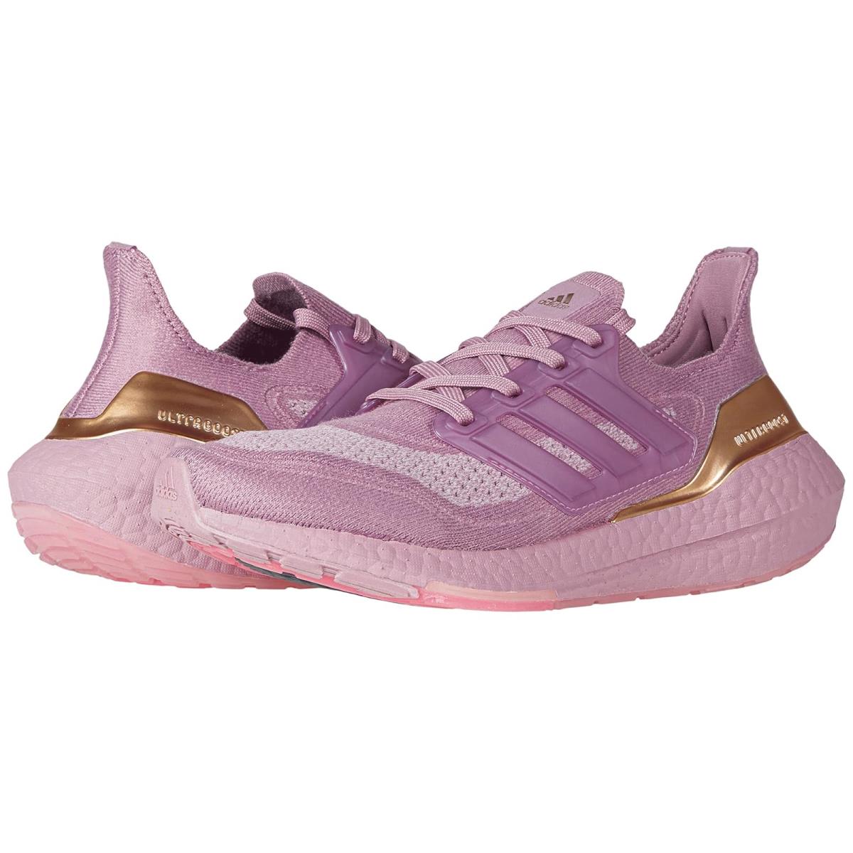 Woman`s Sneakers Athletic Shoes Adidas Running Ultraboost 21 Shift Pink/Shift Pink/Rose Tone
