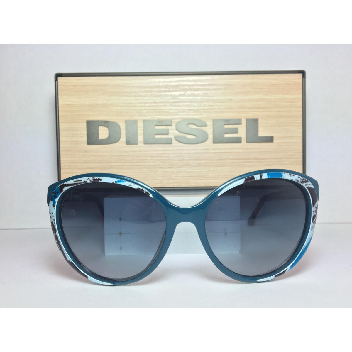 Diesel Sunglasses DL0009 92W Aqua/gray Gradient 57 mm