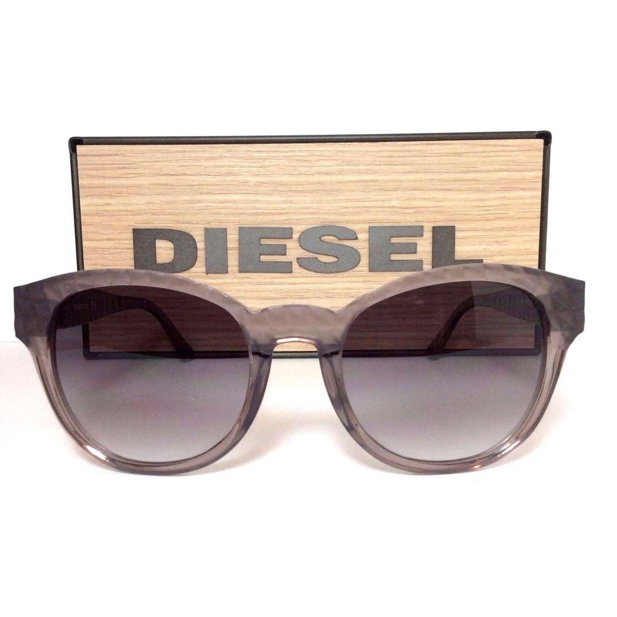 Diesel Women Sunglasses DL0045 20B - 54/135 Clear Gray Frame and Gradient Lenses