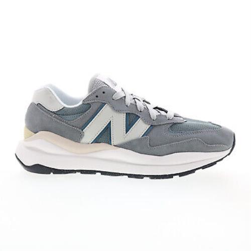 New Balance 574 M5740HCF Mens Gray Suede Lace Up Lifestyle Sneakers Shoes