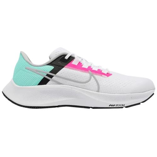 Nike Air Zoom Pegasus 38 South Beach White Pink Grey CW7356-102 Men`s Size 14 - White