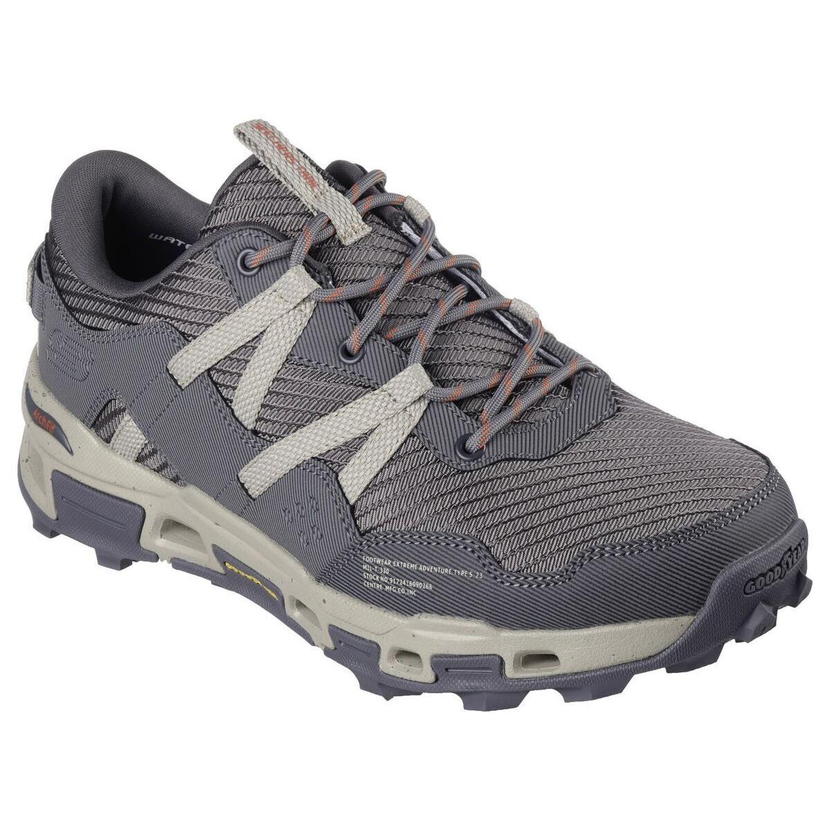 Skechers Men Arch Fit Glide Step Trail Gray Shoes Mesh Sport Comfort Flex 237535 - Gray