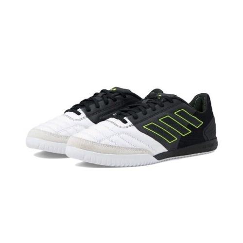 Unisex Sneakers Athletic Shoes Adidas Top Sala Indoor Size 11 Men 12 Women - Black/Team Solar Yellow/White