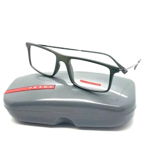 Prada Sport VPS03E ROS-1O1 Rectangle Matte Black Eyeglasses 51-16