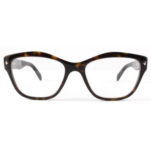 Prada Vpr 27S 2AU-1O1 Dark Havana Designer Eyeglasses 51-17 - Frame: DARK HAVANA