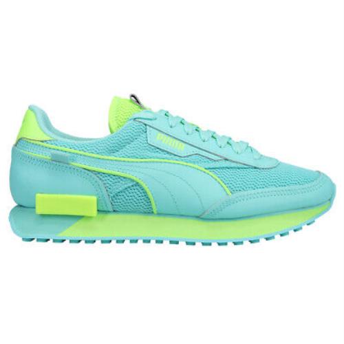 Puma Future Rider Mono Pop Lace Up Womens Blue Sneakers Casual Shoes 382371-01
