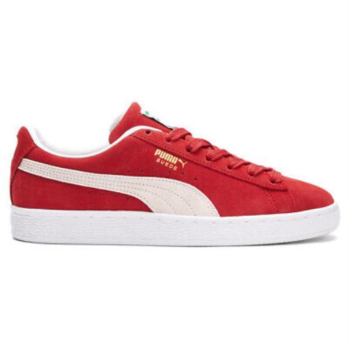 Puma Suede Classic Xxi Lace Up Womens Red Sneakers Casual Shoes 38141002 - Red
