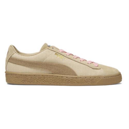 Puma Suede Hemp Lace Up Mens Beige Sneakers Casual Shoes 39401201