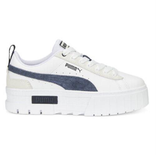 Puma Mayze Mix Platform Womens White Sneakers Casual Shoes 38746803 - White