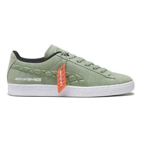 Puma Mapf1 Amg Suede Lace Up Mens Green Sneakers Casual Shoes 30792001 - Green