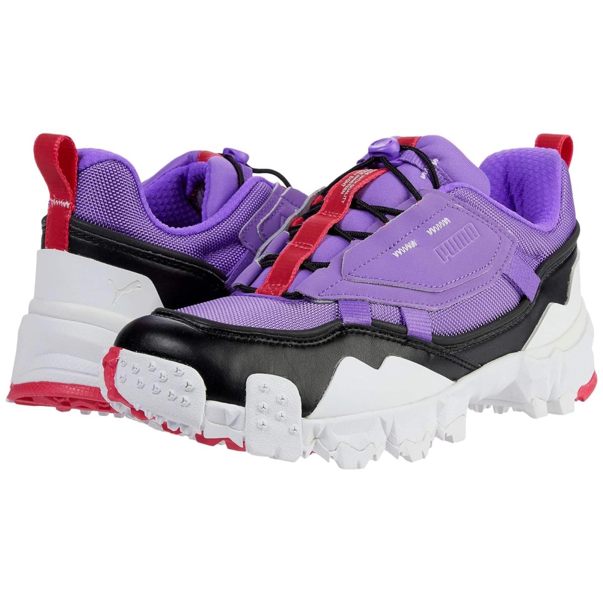 Woman`s Sneakers Athletic Shoes Puma Trailfox Overland Purple Glimmer/Puma Black
