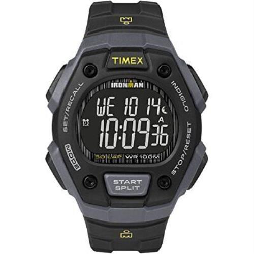 Timex Men`s Ironman Classic 30 38mm Watch Negative Display Black Resin Strap
