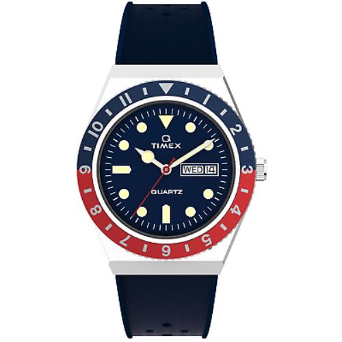 Timex Q Diver 38mm Blue Watch