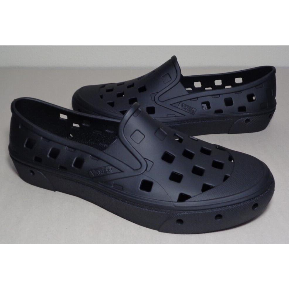 Vans Size 5 M Trek Slip-on Black Loafers Men`s Shoes