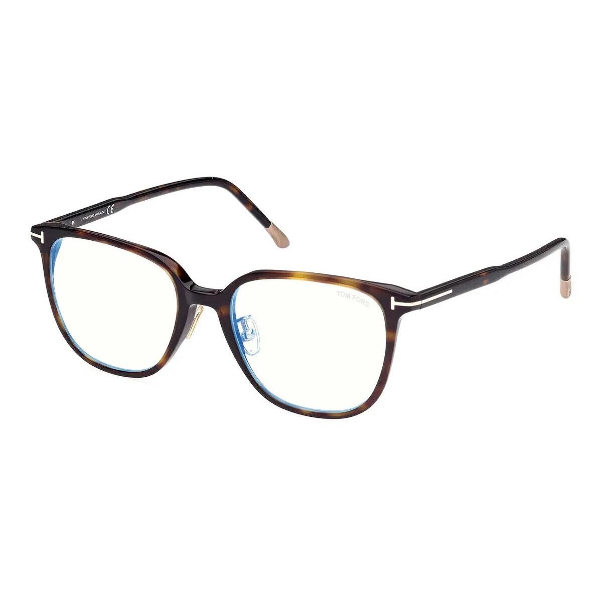 Tom Ford FT5778-D-B Eyeglasses Shiny Classic Dark Havana 53mm