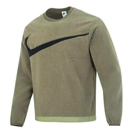 Nike Men`s Club+ Fleece Winterized Crew Pullover Sweatshirt DQ4894-222