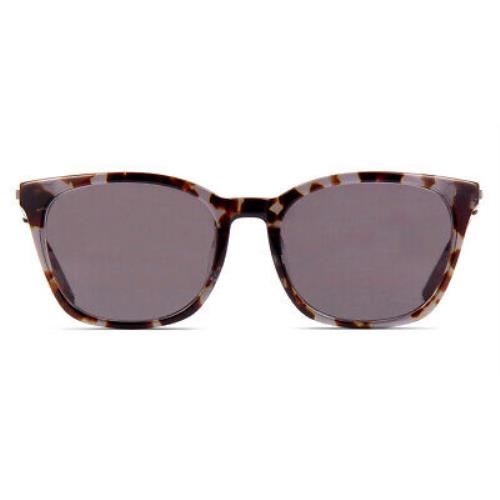 Dkny DK708S Sunglasses Women Smoke Tortoise Square 52mm