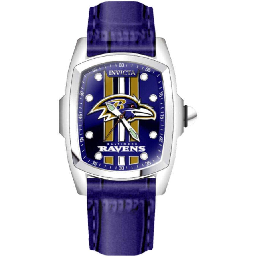 Invicta Nfl Baltimore Ravens Quartz Purple Dial Men`s Watch 45466