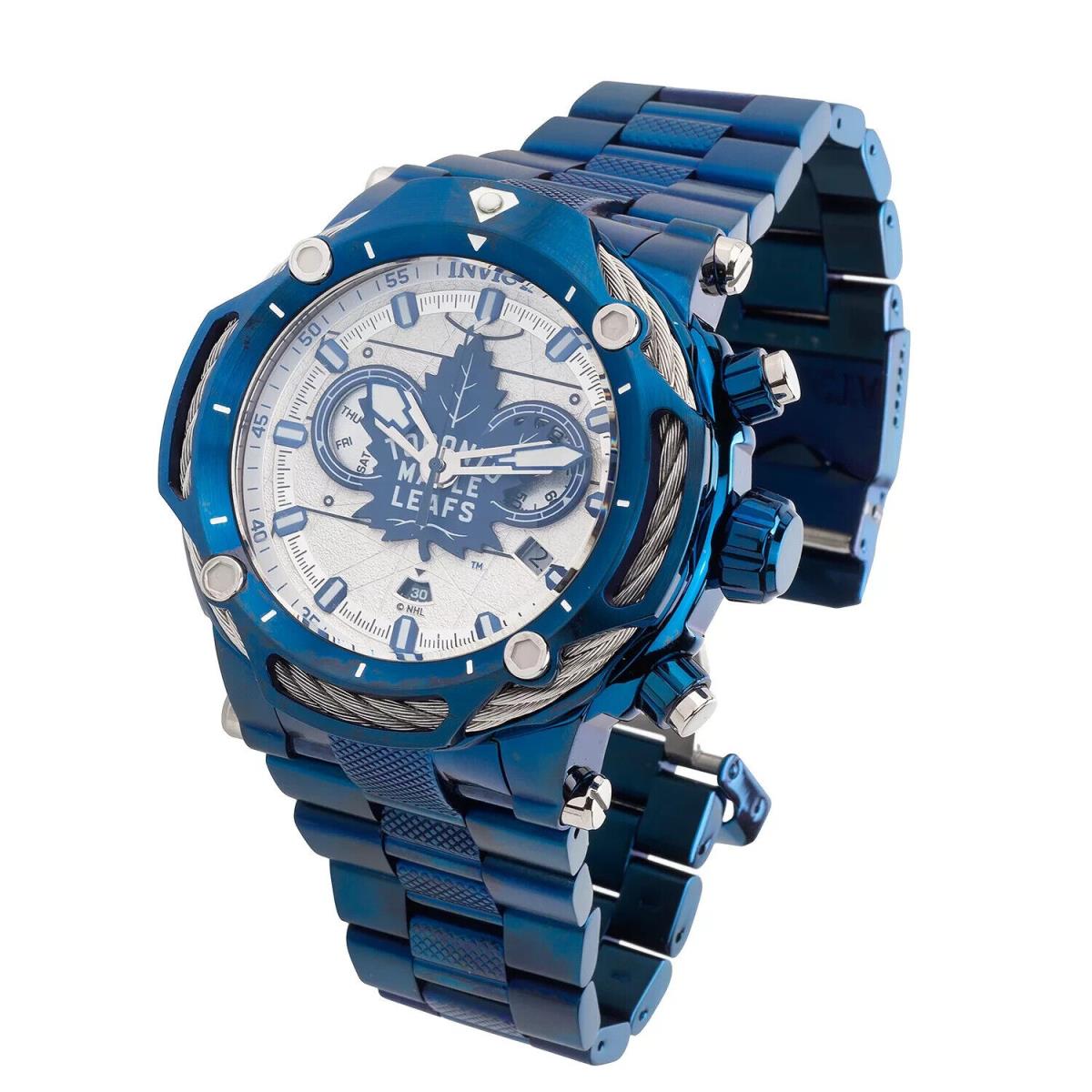 Invicta Nhl Toronto Maple Leafs 60mm Bolt Limited Ed. Chrono Men`s Watch 42195