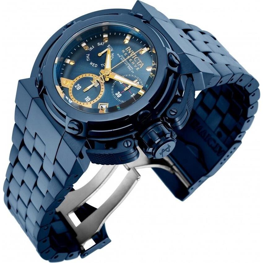 Invicta Reserve 30121 X Wing Swiss Chronograph Blue Watch Blue Label 46MM