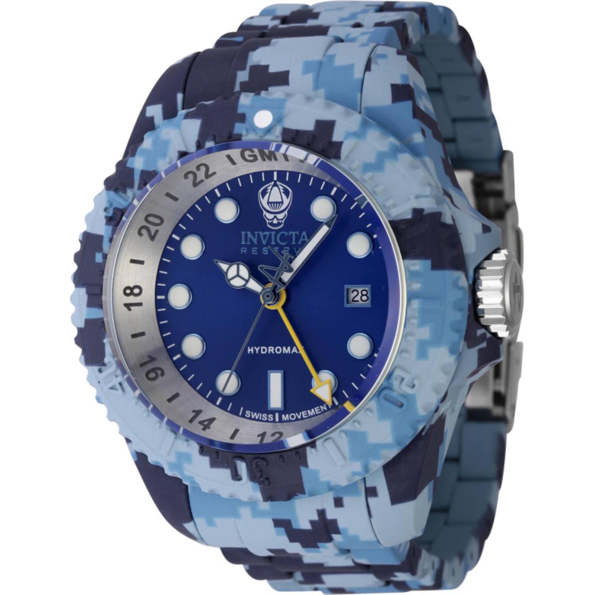 Invicta Reserve Swiss Ronda 515.24H Caliber Men`s Watch - 52mm Aqua Plating