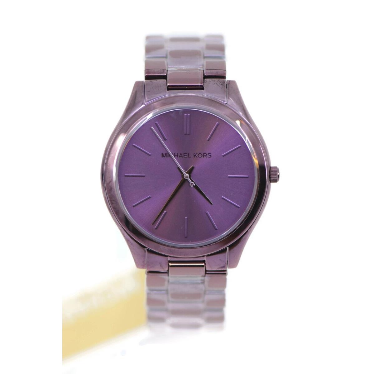 Michael Kors Slim Runway Stainless Steel Watch MK4415 - Dial: Purple