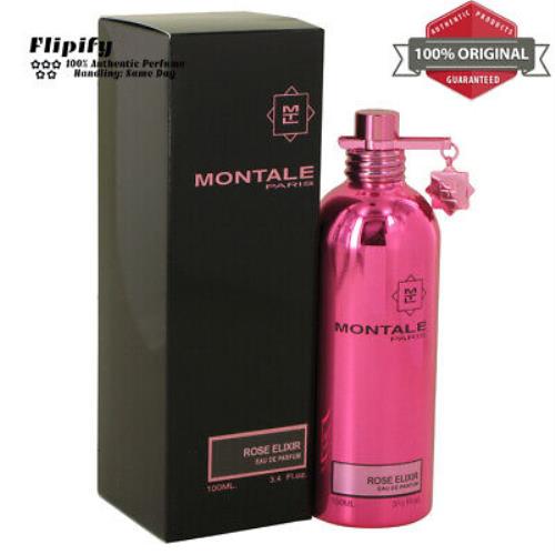 Montale Rose Elixir Perfume 3.4 oz Edp Spray For Women by Montale