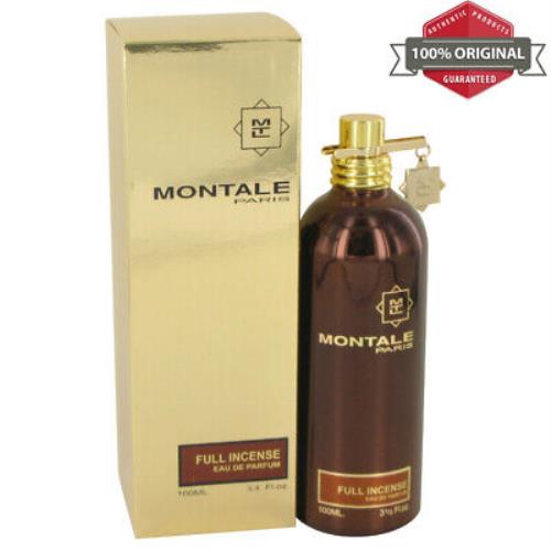 Montale Full Incense Perfume 3.4 oz Edp Spray Unisex For Women by Montale
