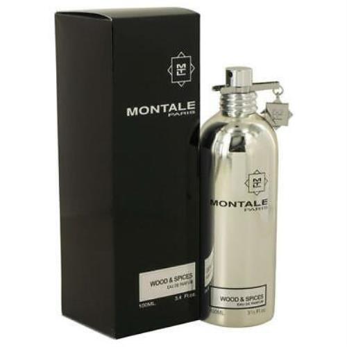 Montale 540118 3.4 oz Wood Spices by Montale Eau De Parfum Spray For Men