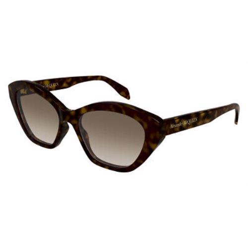 Alexander Mcqueen AM0355S Sunglasses Havana Brown Gradient 54