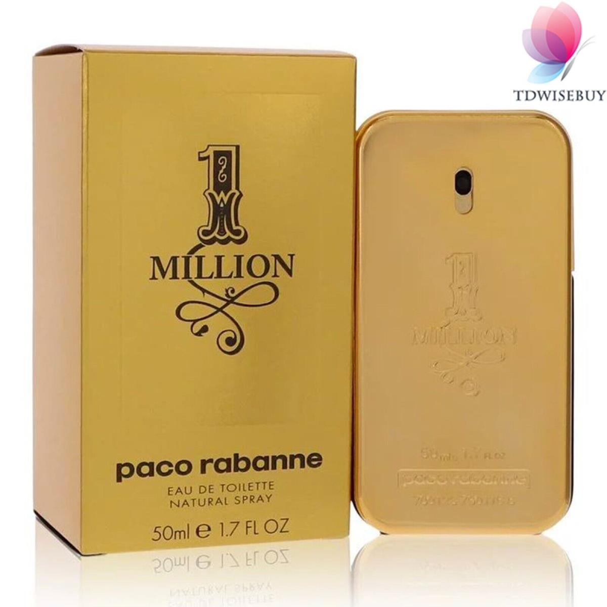 1 Million Cologne Men Perfume by Paco Rabanne Eau De Toilette Spray 1.7 oz Edt