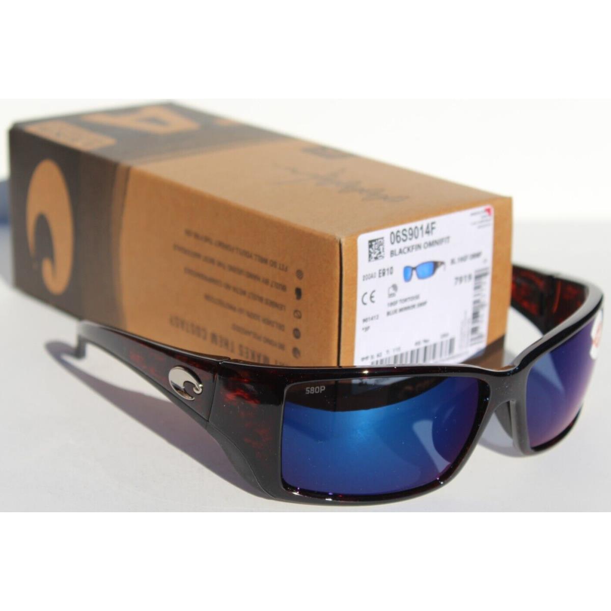 Costa Del Mar Blackfin Omnifit Polarized Sunglasses Tortoise/blue 580P